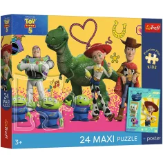 Toy Story 5 Играчки и приятели 24бр. Maxi пъзел - Trefl