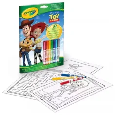 Toy Story 5: Оцветяваща книга и работна тетрадка с флумастери