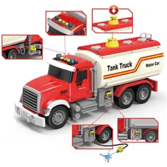 ToyStar цистерна за гориво червен цвят с ефекти на светлина и звук 36см изображение 2
