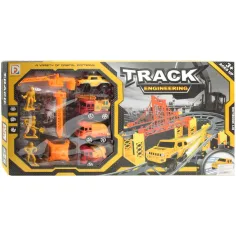 Track Engineering състезателна писта комплект с строителни машини и работници 89бр.