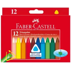 Триъгълни восъчни пастели 12бр. комплект - Faber-Castell