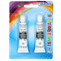 Тубусен комплект темпери в бял цвят 2x12ml