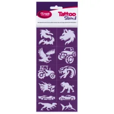 TyToo: Power Pack момчешки шаблон за бляскави татуировки