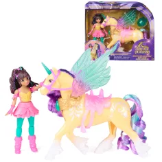 Университет за еднорози: Wing Magic Ava кукла и Leaf еднорог комплект за игра - Spin Master