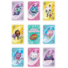 UNO Junior: Gabi къща за играчки картова игра - Mattel изображение 4