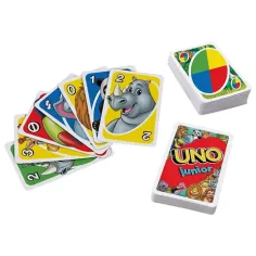 UNO Junior животинска картова игра - Mattel изображение 2