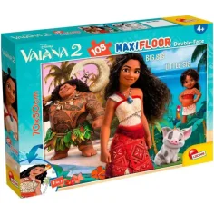 Vaiana 2 2 в 1 108 части пъзел и оцветяване 70x50см - Lisciani