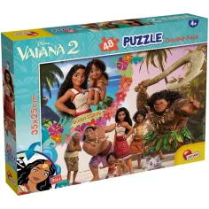 Vaiana 2 2 в 1 - 48 части пъзел и оцветяване 35x25см - Lisciani