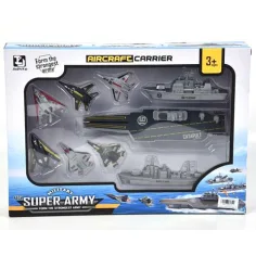 Военен морски комплект с aircraft carrier и аксесоари