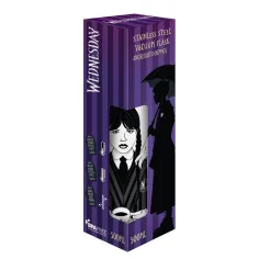 Wednesday: Неръждаема вакуумна бутилка 500ml в бял цвят