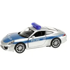 Welly: Porsche 911 полицейски метален автомобилен модел 11 см