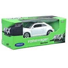 Welly: Volkswagen Beetle бял модел на малка кола 1/64