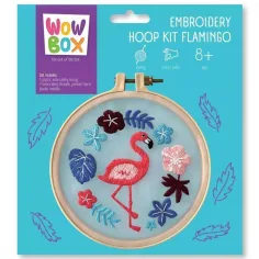 WowBox: Комплект за бродерия с фламинго мотив изображение 1