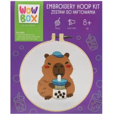 WowBox Комплект за бродиране - Capybara Bubbe Tea изображение 1