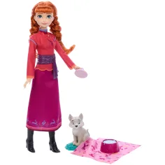 Замръзналото кралство: Комплект фигурки на Ана и малката северна лисица - Mattel изображение 2