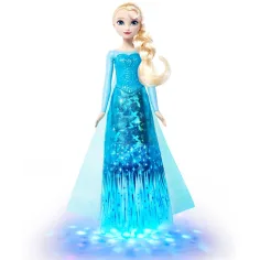 Замръзналото кралство - Пееща кукла Елза с светлинно шоу - Mattel изображение 6