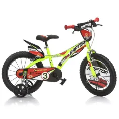 Зелен детски велосипед Raptor размер 16 - велосипед Dino Bikes