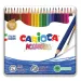 Акварелни цветни моливи 24бр. комплект в метална кутия - Carioca