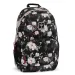 Ars Una: Flowery Black цветен AU-2 ученическа раница, раница 32x46x22cm
