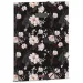 Ars Una: Flowery Black цветен гумен папка A/4