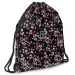 Ars Una: Pearl Blossom Black цветен спортен сак, спортна чанта 37,5x46см