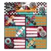Ars Una: Rollin Mania ролкови кънки с шарка опаковани етикети за тетрадки 3x6бр.