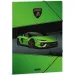 Ars Una: Зелено Lamborghini гумено папка A/4 размер