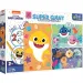 Baby Shark Супер Гигант двустранен 3 в 1 пъзел 15 части - Trefl