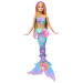 Barbie Dreamtopia: Цветен магически русалка кукла - Mattel изображение 3
