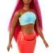 Barbie Dreamtopia: Русалка кукла с розови коси и коралови перки - Mattel изображение 4