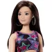 Barbie Fashionista Приятелки стилна модна кукла с рокля с звезден мотив - Mattel изображение 3