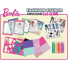 Barbie Together We Shine комплект за оцветяване и обличане - Lisciani изображение 2