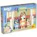 Bluey кученца на стълбите 2 в 1 24 части пъзел и оцветяване 35x25см - Lisciani изображение 1