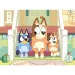 Bluey кученца на стълбите 2 в 1 48 части Eco мини пъзел и оцветяване 35x25см - Lisciani изображение 2