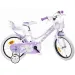 Бял цветен детски велосипед за момичета размер 16 - Dino Bikes велосипед