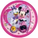 Чиния с Minnie мишка и Daisy с розов дизайн, комплект от 8 броя, 23 см