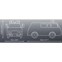COBI: Barkas B1000 полицейски микробус строителен комплект (24596) изображение 4
