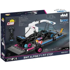 COBI: BWT Alpine F1 питлейн със състезателна кола конструктор (1685) изображение 3