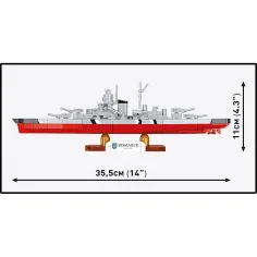 COBI: WW II Бойният кораб Бисмарк конструктор (4854) изображение 4