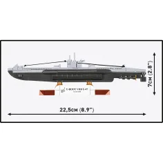 COBI: WW II Подводница VIIB U-47 конструктор (4858) изображение 4