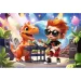 Connect Joe 70бр. пъзел с фигурка и 6бр. строителни блокчета - Trefl изображение 2