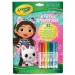 Crayola: Цвят и активност - Работна тетрадка с Габи и 7 флумастера