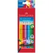 Цветни моливи 10бр. комплект с гумичка - Faber-Castell