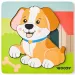 Дървено пъзел с кученца 5 части - Woodyland изображение 1