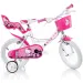 Детски велосипед Hello Kitty в розово-бяло 14 инча - велосипед Dino Bikes изображение 1