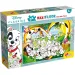 Disney 101 кученца 2 в 1 макси 24бр. пъзел и оцветяване 70x50см - Lisciani изображение 1