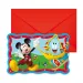 Disney Mickey мишка парти покана 6бр комплект