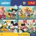 Disney Мики Маус и приятелите му – 4 x 88 бр. Premium Plus Kids пъзел – Trefl изображение 2