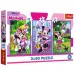 Disney: Мини Маус и приятелите й 3x80бр. пъзел - Trefl изображение 1