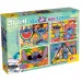 Disney Stitch 2 в 1 макси 4x48бр. пъзел и оцветяване 35x25см - Lisciani изображение 1